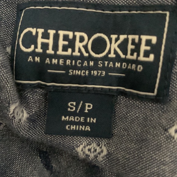 Cherokee long sleeve patterned shirt Sz S - Picture 5 of 5